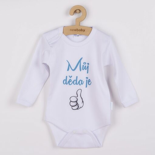 Body s potiskem New Baby Můj děda je jednička
