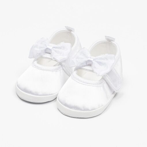 Kojenecké saténové capáčky New Baby bílá 12-18 m