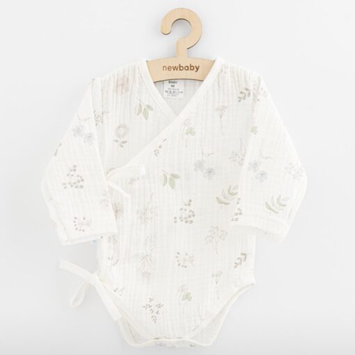 Kojenecké mušelínové body s bočním zapínáním New Baby  Zoe