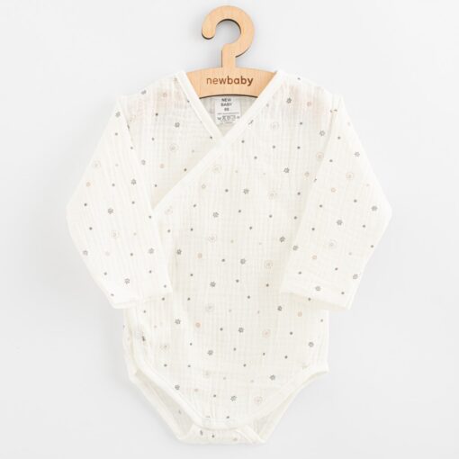 Kojenecké mušelínové body s bočním zapínáním New Baby Arthur