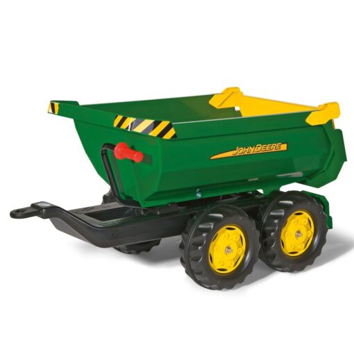 Sklápěcí traktorový návěs Rolly Toys John Deere Halfpipe zelený